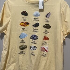 Simons Light Yellow Zodiac Graphic Tee